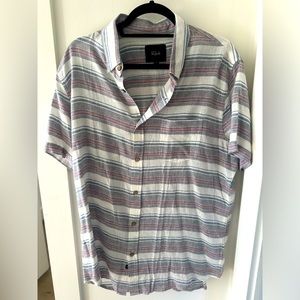 Rails Cotton Striped Collared Button Down (XL)